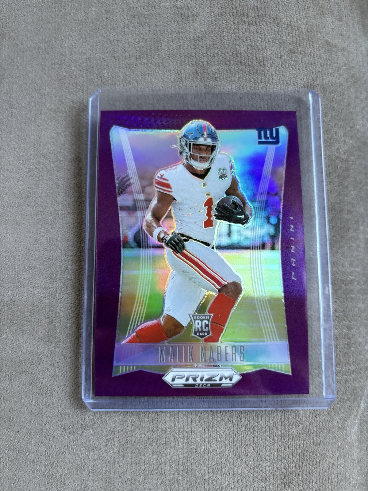 2024 Prizm Deca Malik Nabers Purple Prizm /99 NY Giants Prizm Football
