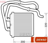 Denso DRR12003 WäRmetauscher FüR Innenraumheizung HeizungsküHler FüR Iveco