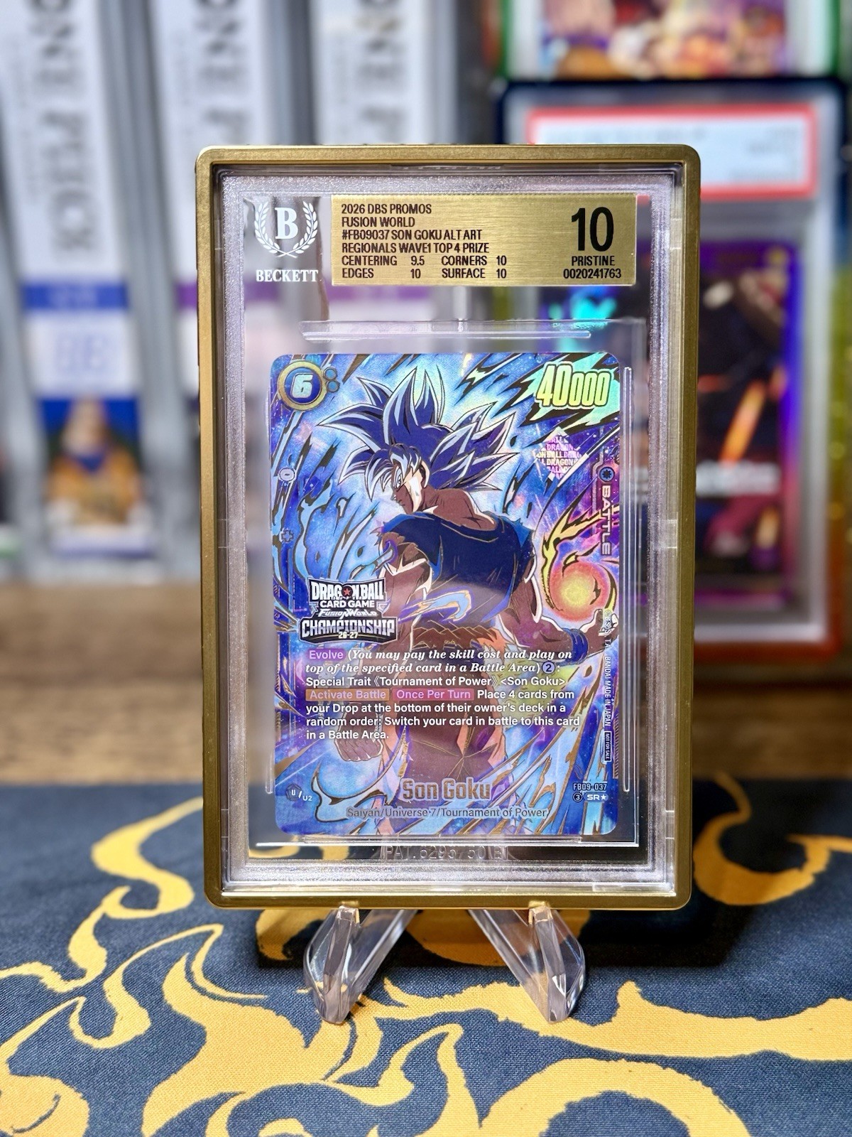 Championship (Wave 1 - Top 4) Son Goku Dragon Ball Fusion World Regionals BGS 10