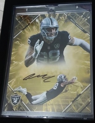 Fanatics Under Wraps Maxx Crosby Signed Emanate Football Gold 46/50 Raiders