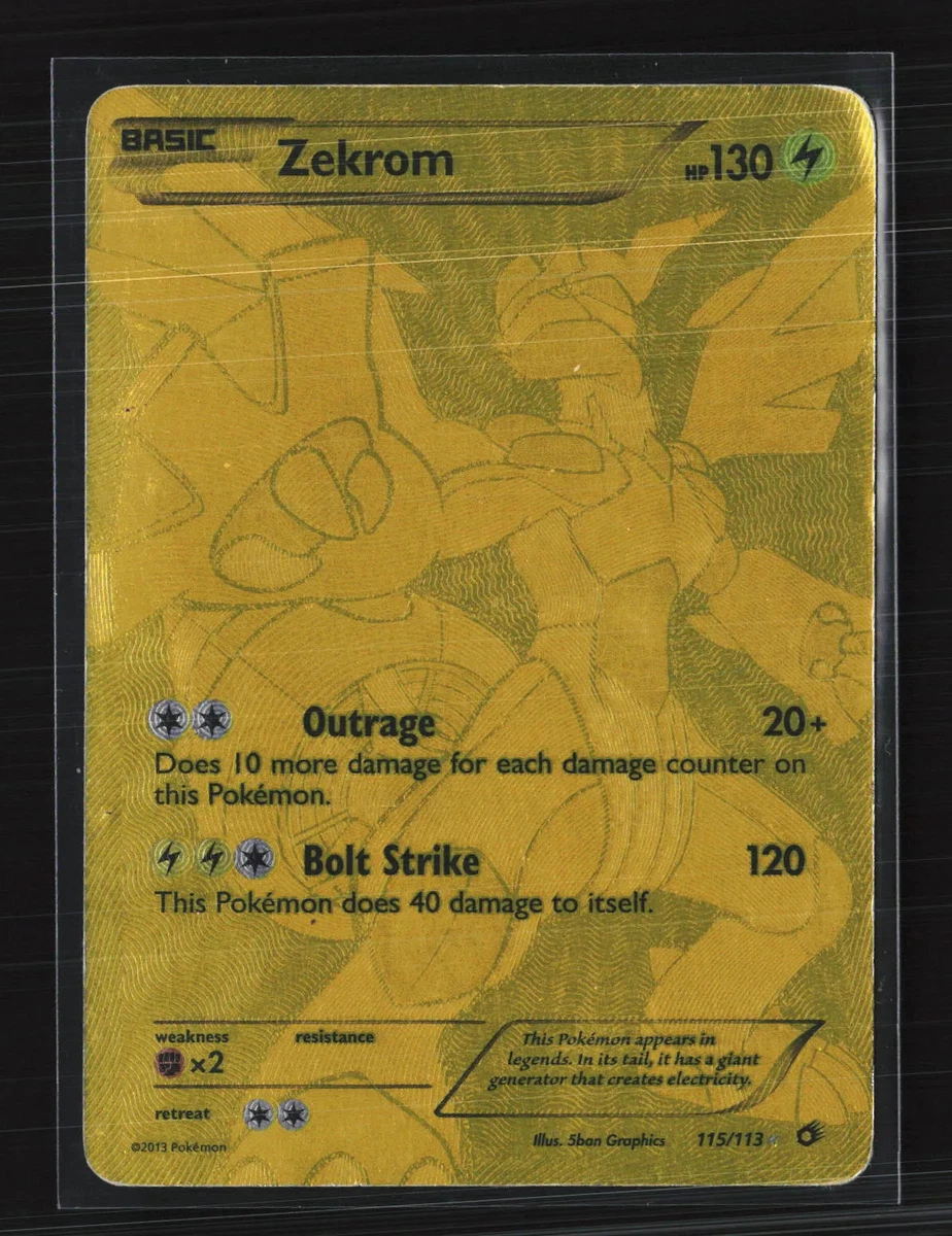 gengar x pokemon card Zekrom - 35/73 - Shining Legends main image 1