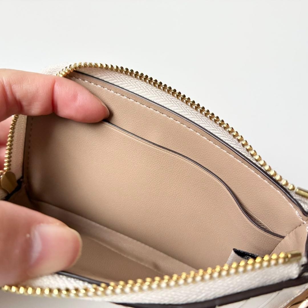 Coach Multi-Function Card Case, Off-White/Pink, F… - image 5