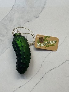 Pickle christmas ornament NWT Great for Pickleballers