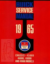 1965 Buick Lesabre Electra Wildcat Riviera Shop Manual Service Repair Book
