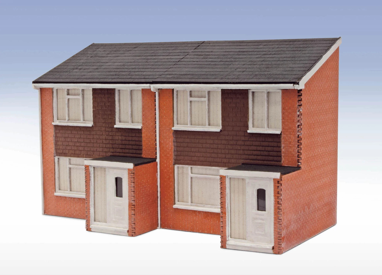 Peco LK212 Lineside OO/HO 1960s Semi-Det House Fronts - Laser Cut Kit