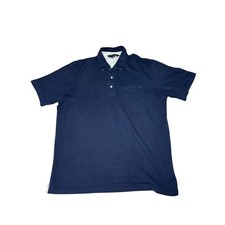 Brooks Brothers XXL Slim Fit Blue Polka Dot Cotton Polo Shirt