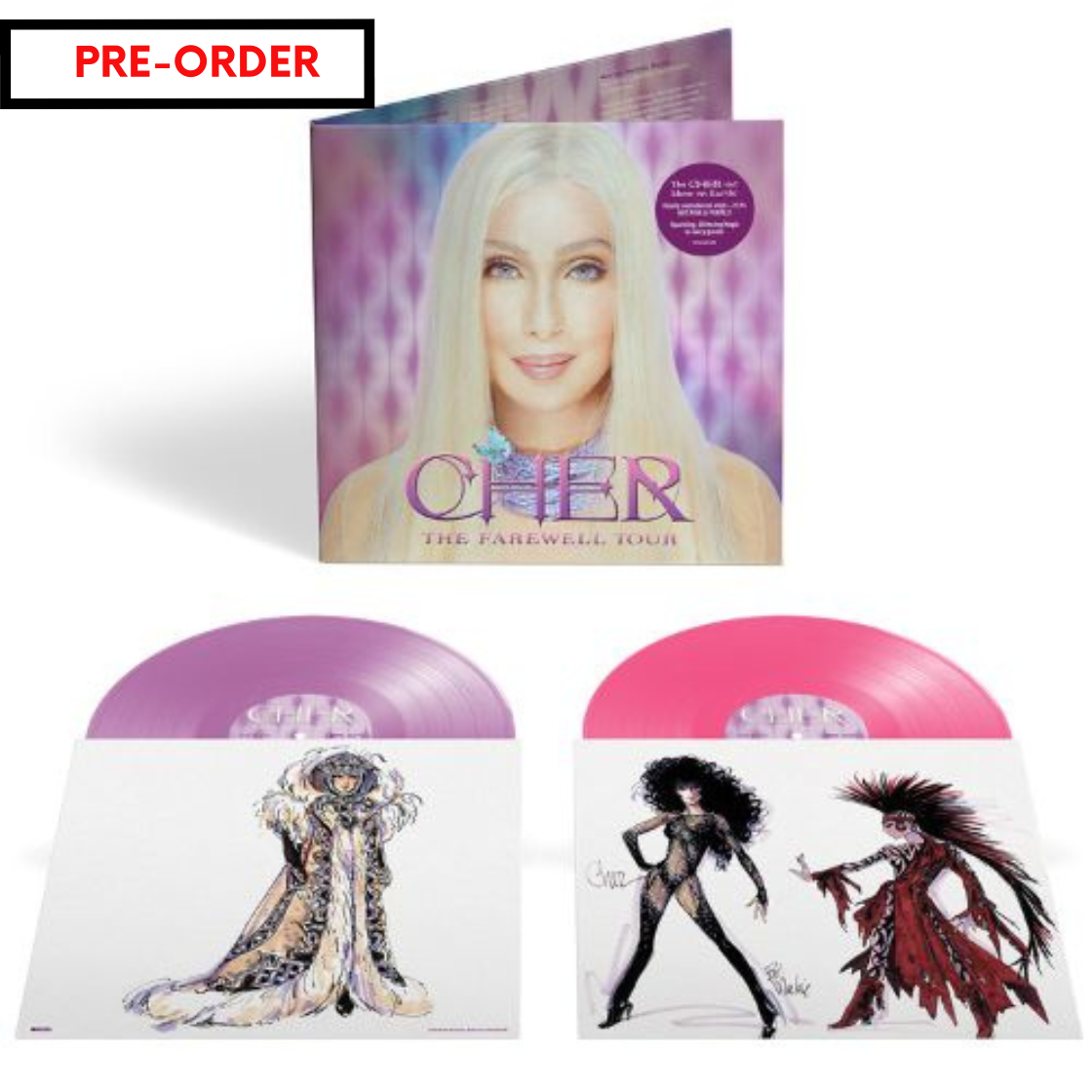 PRE ORDER PRE VENDITA - Cher The Farewell Tour Vinyl Hot Pink & Purple lp vinile