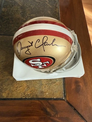 San Francisco 49ers Signed Dwight Clark Mini Helmet JSA Cert