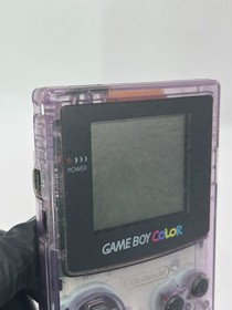 Nintendo Game Boy Color Handheld System Atomic Purple CGB-001 TESTED Works!