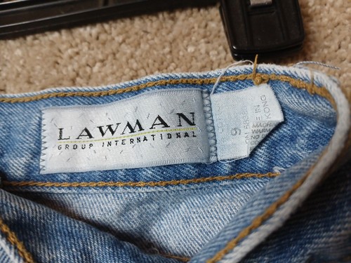 Vintage Lawman Jeans Womens 9 Light Wash High Rise Tapered 90s Denim - Picture 9 of 9