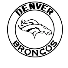 Denver Broncos Country Circle Stencil