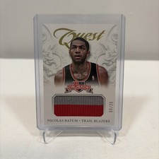 2012-13 Panini Crusade Nicolas Batum #49 Prime Quest Numbered /25 Jersey Blazers