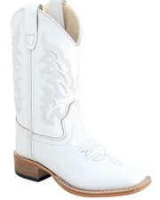Old West Girls' Western Boot - Broad Square Toe - BSY1996