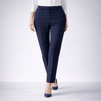NEW Banana Republic Pants Size 4 Ryan Slim Straight Fit Stripe Stretch Pant $98