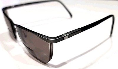 MIKLI Stark No Lenses No Nose Pads Gray Square Half Rim Sunglasses Frame France