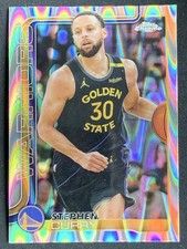 Stephen Curry 2025-26 Topps Chrome RayWave Refractor Base #201 -lf5