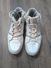 Old School Reebok Shoes RB 607 PYE 4-168549 Basketball 11 White Silver Vtg Rare 