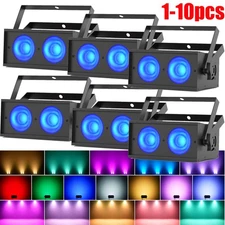 UKING 150W COB RGBW LED Par Light DMX Stage DJ Audience Blinder Lighting Show