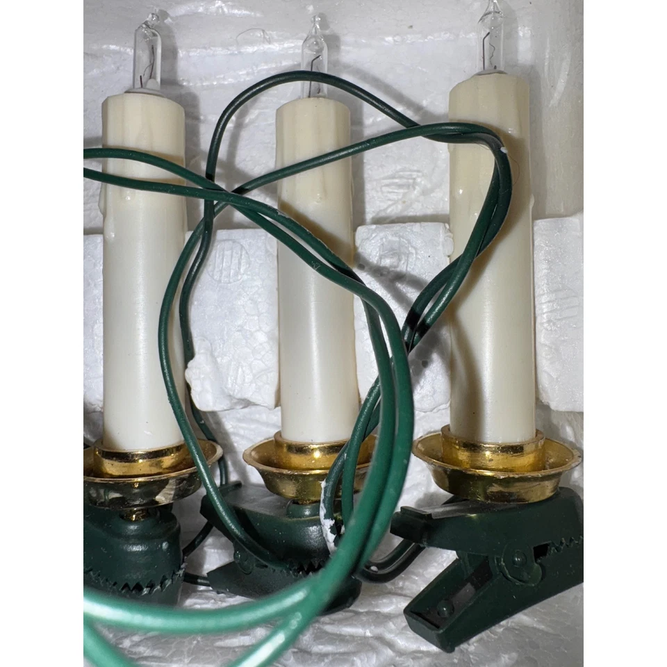 2 juegos de luces de lujo Designers 10 luces de vela bombilla C7 clip encendido PROBADO Foto 3 de 4