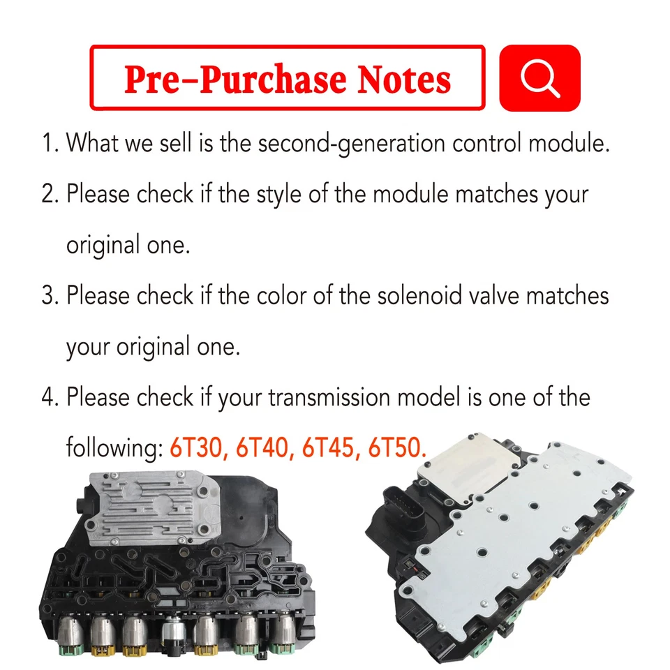 TCM Transmission Control Module For 6T30 6T40 6T45 6T50 Chevy Captiva & Sport - Image 2 of 4