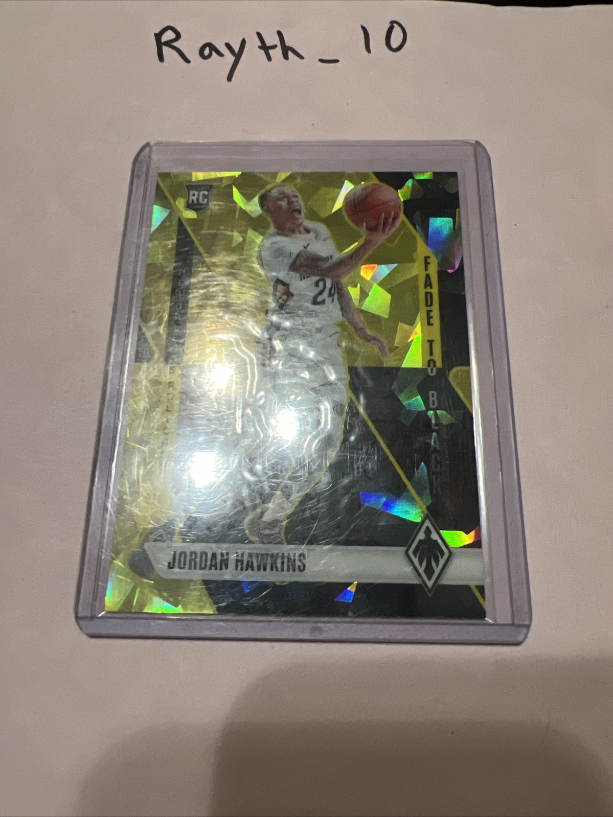 Jordan Hawkins 2023-24 Panini Phoenix Fade To Black Yellow Ice RC 152 /175 #24