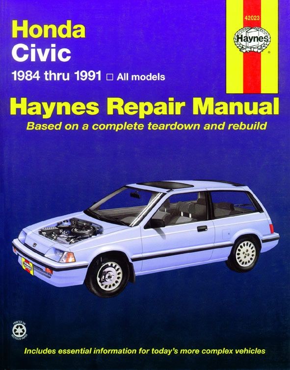 Revue technique Haynes Honda Civic Si Wagon manuel d'atelier collector état neuf
