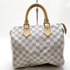 Borsa a mano Louis Vuitton LV N41534 Speedy 25 bianca damier azzurro 4520784