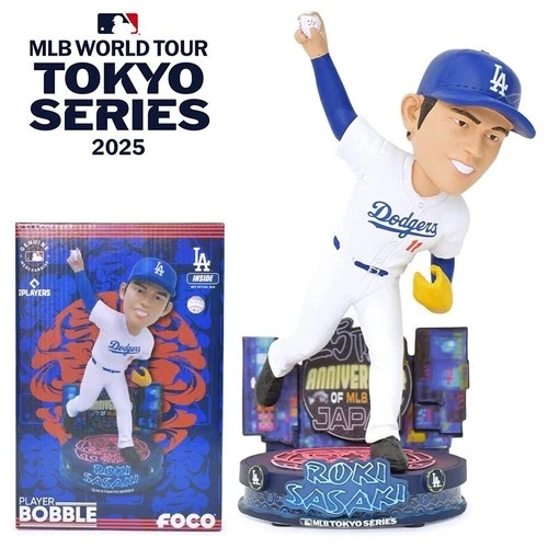Roki Sasaki Los Angeles Dodgers 2025 Tokyo Series Major Bobblehead MLB