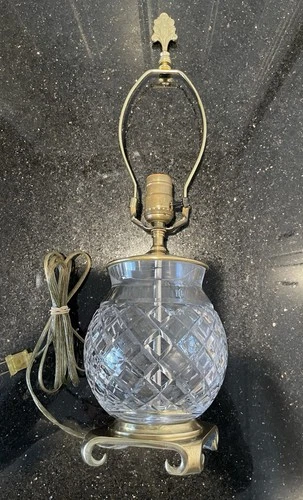 Waterford Vintage crystal lamp, Signed & Beautiful
