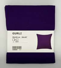 NEW IKEA Gurli Purple Pillow Cushion Case - Cotton 20" x 20"