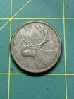 1956 Canada 25 Cent Silver Coin