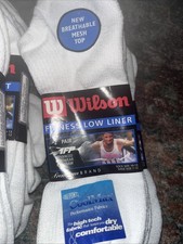 Set Of 5 Vintage Wilson Fitness Low Liner Socks New With Tags 1990