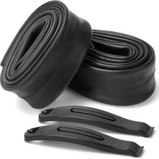 2PCS Bike Tubes for 27.5"x1.75-2.125 Tires, Schrader Valve, with 2 Levers