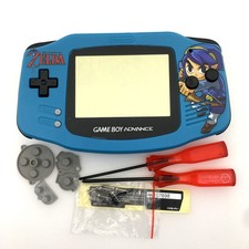 GBA The Legend of Zelda Full Housing Shell GameBoy Advance case Cover Light blue