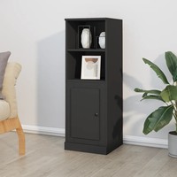 Hochwertiges Highboard Schwarz 36 X 35,5 X 103,5 Cm Holzwerkstoff