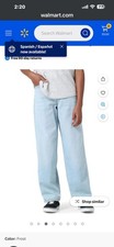 Wrangler Boys Loose Fit Jeans Frost NWT Size 14 Regular Light Wash