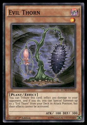 Yugioh Evil Thorn LC5D-EN090 Common 1st Edition LP