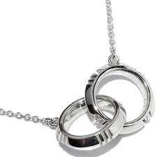 Tiffany & Co K18WG Atlas X Pendant Necklace Color Unspecified One Size Used