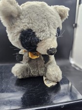 Russ Berrie Blinky Plush Raccoon CUTE Shell Filled 5"