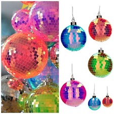 Disco kugel Spiegel LED Beleuchtung Glas Weihnachten orange pink  GiftCompany