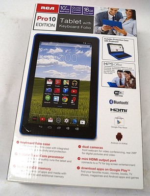 RCA Pro 10 Edition Tablet w Keyboard Folio Only - Tablet Not Included NEW E251