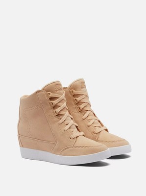 SOREL  Women's 10 M OUT N ABOUT  WEDGE Waterproof Bootie in Nova Sand - $140