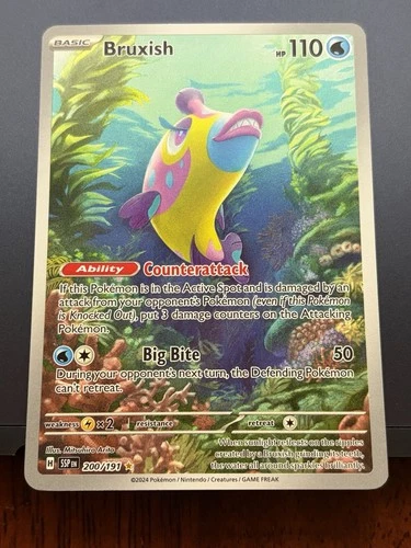 POKEMON BRUXISH SURGING SPARKS 200/191 ILLUSTRATION RARE