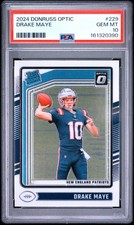2024 PANINI DONRUSS OPTIC #229 DRAKE MAYE ROOKIE RC PSA 10