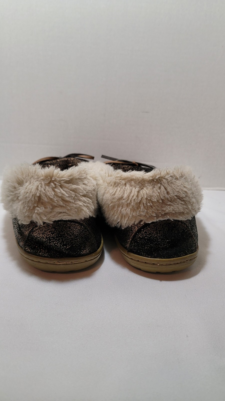 PANTOFOLA D’ORO SPORTO Ciabatte donna fodera pelliccia sintetica bronzo argento taglia XL taglia 11