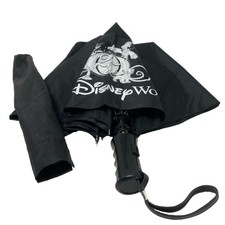 Walt Disney World Mickey Mouse Black Umbrella 25th. Anniversary Rare Vintage