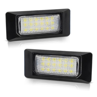 Pair LED License Plate Lights Lamp For SKODA Octavia For SKODA Rapid 2013-2017