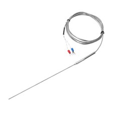 K Type Thermocouple Temperature Sensor Probe 2x200mm 6.6ft Wire