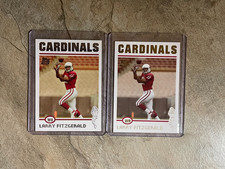 2004 Topps Football Larry Fitzgerald Rookie (x2) 1 Gold Foil + 1 Base