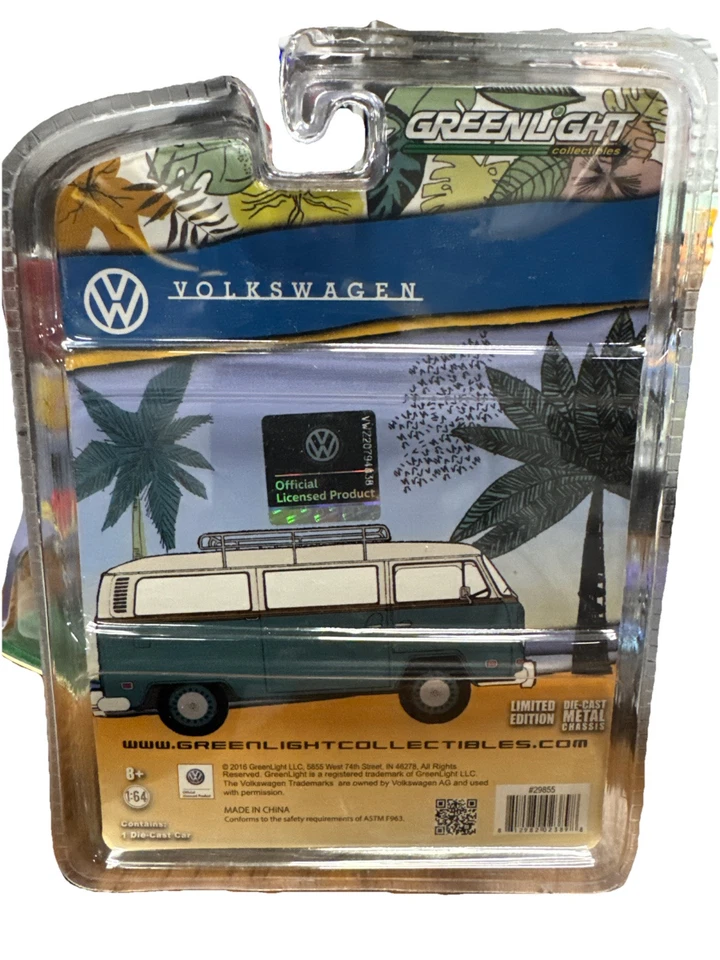 Greenlight 1/64 Green Machine Chase 1972 Volkswagen tipo 2 furgoneta ventana #0068 Foto 2 de 2